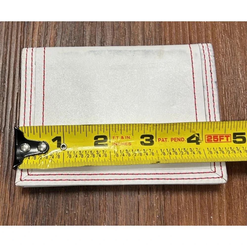 PGA Tour Wallet Red/White Leather‎ Slim Billfold Card Holder